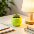 thumbnail image 6 of Round Mini Plastic Succulent Planter Pot, Colorful Small Desktop Flower Container, Lightweight Nursery Plant Pot For Cactus, Herb, Bonsai, Ideal For Home, Office, Balcony And Indoor Desktop Decor, 6 of 6