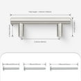 thumbnail image 2 of knobelite 100 Pack 64mm(2.5inch) Hole Centers Stainless Steel Kitchen Cabinet Door Handles and Pulls Cabinet Knobs Length 100mm(4inch) Brushed Nickel, 2 of 6