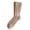 Khaki, variant on Women Solid Color Cable Knit Athletic Style Socks Mixed Thick Winter Warm Wool Mid Tube Footwear Comfort Black