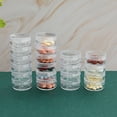 thumbnail image 3 of 7Pcs Transparent Pill Organizer Case,Stackable Travel Pill Box,Supplements Fish Oil Pills Holder Dispenser with Lid, 3 of 8