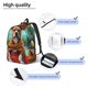 thumbnail image 3 of Balery Meditating French Bulldog Mochila Clásica Impresa Básica para Viaje, Mochila Escolar Resistente al Agua, Mochila de Lona con Correas Ajustables-Small, 3 of 5