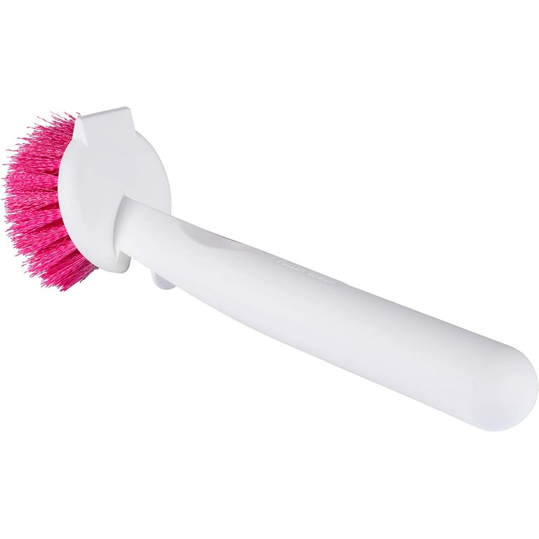 Pretty & Pink Dish Brush Scrubber - Scratch Free Cleaning