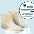 thumbnail image 2 of AUXDIQ Rain Boots Women Short Ankle Waterproof Rain Shoes Outdoor Garden Shoes, 2 of 6