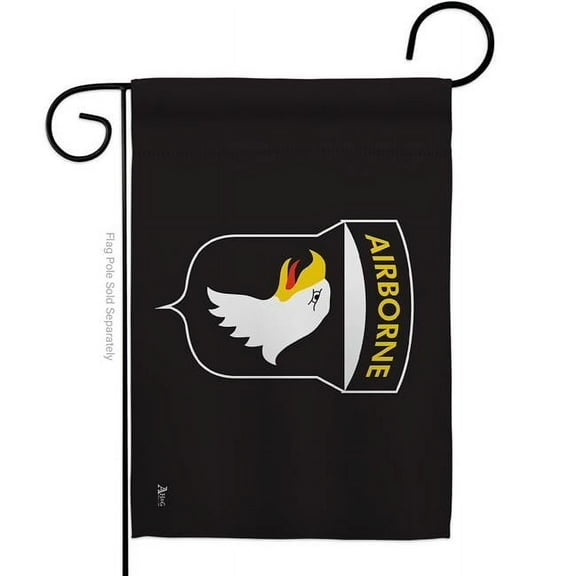 Americana Home & Garden G142315-BO 13 x 18.5 in. 101st. Airborne Garden Flag with Armed Forces Army Double-Sided Decorative Horizontal Flags House Decoration Banner Yard Gift