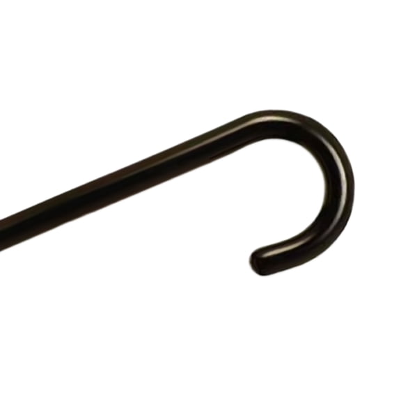 Alex Orthopedic Wood Cane with Tourist Handle in Black Stain - Stylish Walking Stick with Spiral Design for Men, Women and Seniors - One Size Fits All