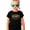 Black Shirt, variant on Ink Printed Image NOT a Yarn Patch - Trendy Faux Yarn Merry Christmas Graphic Shirt Pink Shirt 5-6