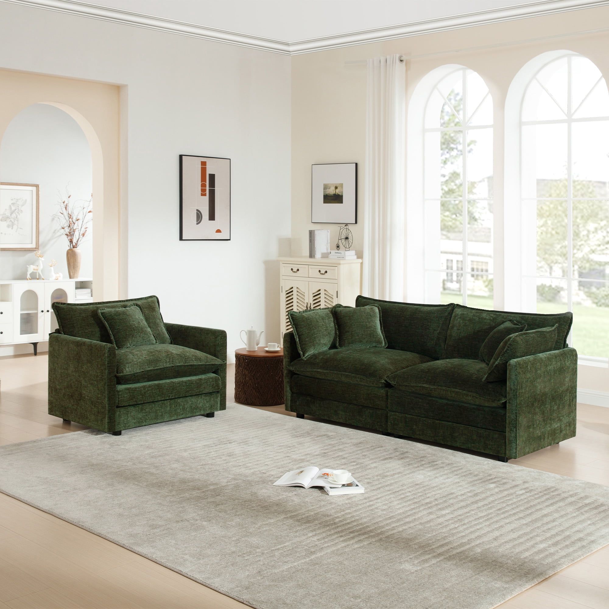 nestia 2-seater loveseat and chair product