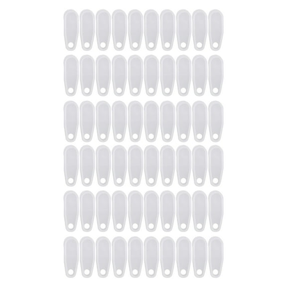 Traverses Rod Slides 30/60Pcs White Curtain Track Gliders Hooks Drapery Hook Curtain Accessories Replacement Parts