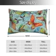 thumbnail image 4 of Disketp Pillow Covers Retro Seamless Flying Butterflies Pattern Throw Pillow Case Cushion Covers,Cushion For Bedroom,Couch,Home-14"X20", 4 of 9