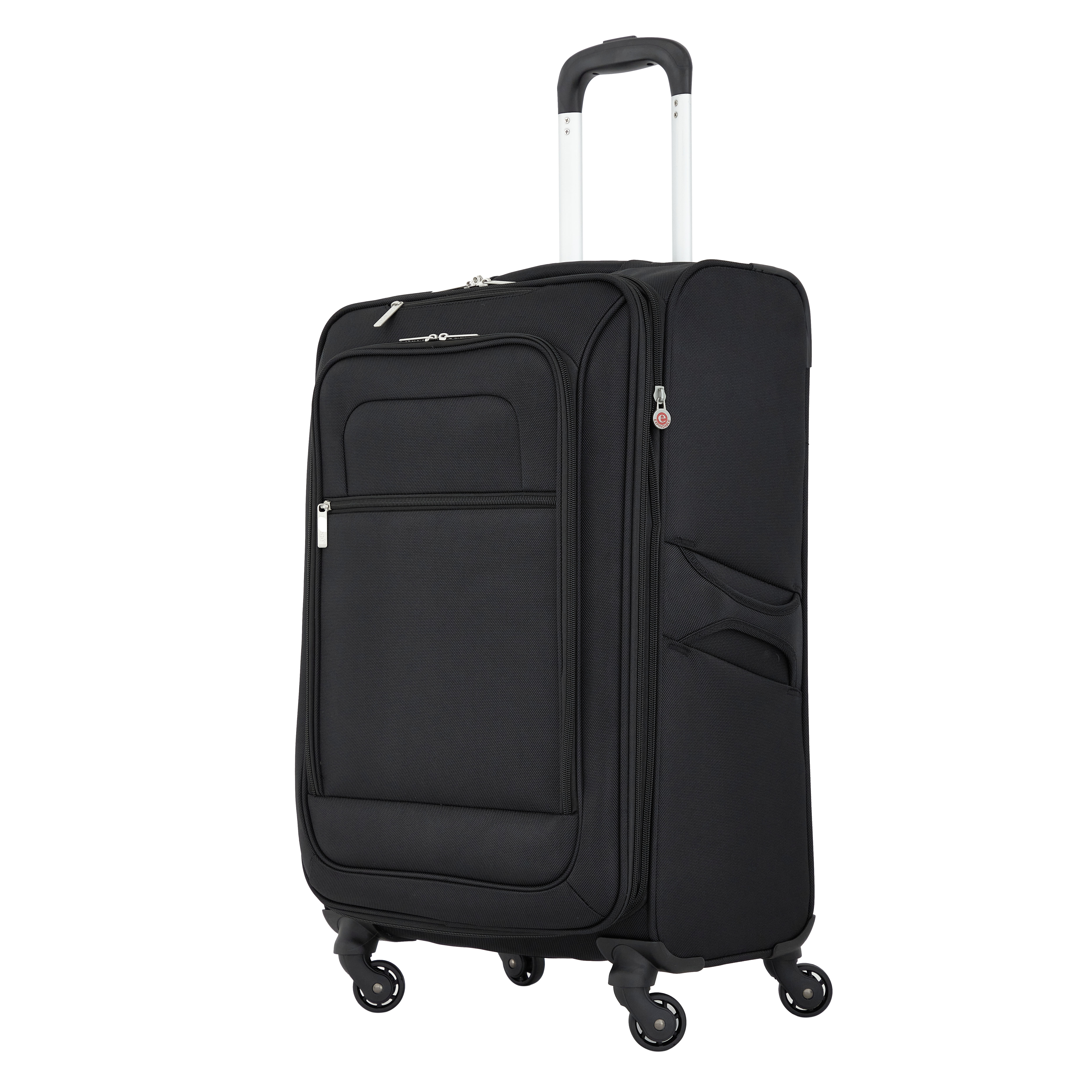 Protege Arendale 24-Inch Black Softside Expandable Spinner Luggage
