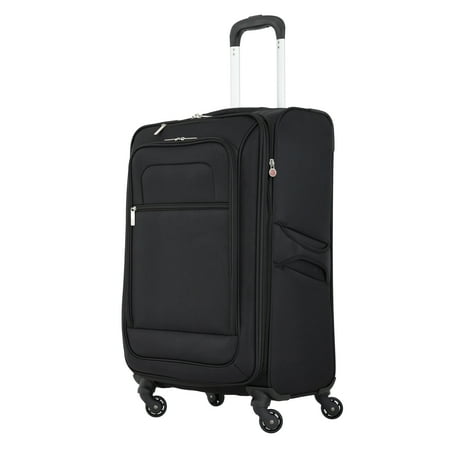 Protege Arendale 24-inch Check-in Rolling Spinner Upright Luggage - Black