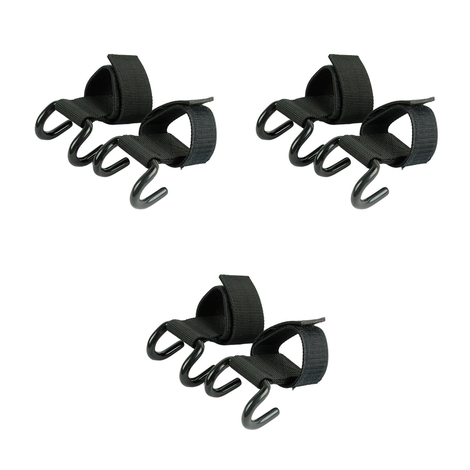 FESTFENDS Lifting Grip Wrist Straps Heavy Duty Adjustable Steel Black 3Pcs