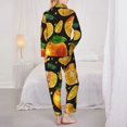 thumbnail image 5 of Bingfone Womens Pajama Sets Tangerine Print,Long Sleeve Loungewear Pajamas Set-Small, 5 of 9
