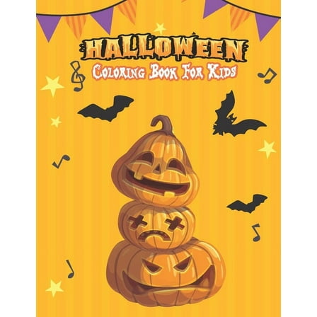 Halloween Coloring Book For Kids : Amazing children coloring hand drawn doodle style pumpkin, ghost, bat, autumn, shadows and more, fantasy coloring book of Halloween for kids super gift idea for kids this Halloween Vol: 12 (Paperback)