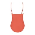 thumbnail image 4 of MDUKONU Maillot de Bain Push-Up pour Femmes One Piece à Dos Bas Rouge P, 4 of 5