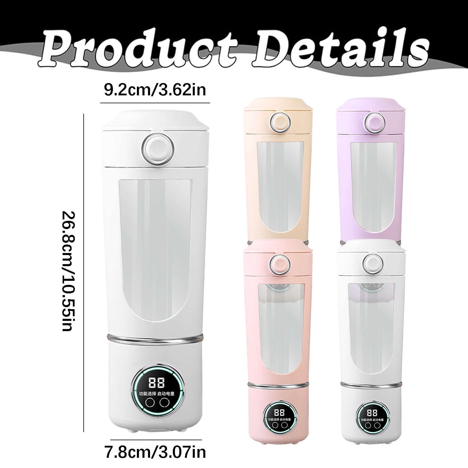 Portable Blender 700ml – USB Rechargeable Mini Juicer Cup with Type-C, Upgraded Motor, Personal Smoothie Maker for Travel, Home Use, BPA-Free Easy Clean