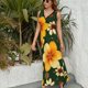 thumbnail image 3 of Vestido De Noche De Lujo Sin Mangas Para Mujer, Floral Vestido De Fiesta, 3 of 5
