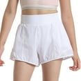 thumbnail image 5 of Gubotare Cute Shorts for Girls Girls Comfy Shorts Athletic Running Shorts Lightweight Shorts Size 5-6 (White,5-6 Years), 5 of 6