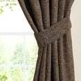 thumbnail image 2 of Blazing Needles 63-inch by 52-inch Patterned Jacquard Chenille Curtain Panels (Set of 2), 2 of 2