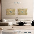 thumbnail image 4 of Elephant Stock Moroccan Ceramic Tile Abstract Wall Art - Horizontal Canvas Wall Art - Dining Room Wall Decor - Decor Elements Canvas - Orange And Blue Decor - 48" x 32", 4 of 8