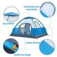 thumbnail image 3 of 3 Person Tent for Camping, Instant Pop Up Camping Tent with Screen Porch, Family Tent for Outdoor/Hiking/Traveling, with Tote Bag, Camp Dome, 3 of 8