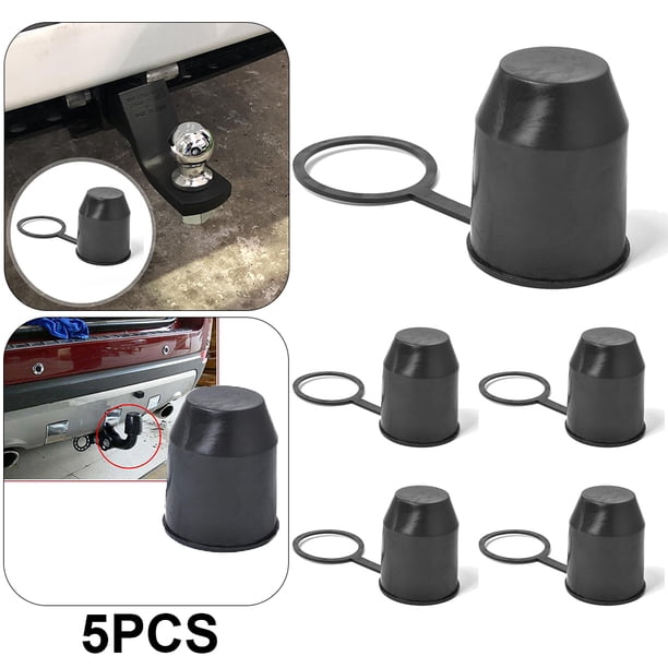 5 Uds Universal 50mm Auto Remolque Cubierta Tapa Enganche Remolque Protección