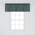thumbnail image 2 of Ambesonne Dark Teal Window Valance, Floral Pattern Tulips, 54" X 18", Emerald and Dark Teal, 2 of 3