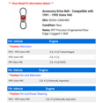 thumbnail image 2 of Accessory Drive Belt - Compatible with 1991 - 1995 Volvo 940 1992 1993 1994, 2 of 2