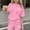 Pink, variant on SGFCWSX Girls 2 Piece Outfits Summer Casual Oversized Heart Print Short Sleeve T Shirt and Elastic Waist Shorts Kids Daily Wear Purple Size 9-10 Years