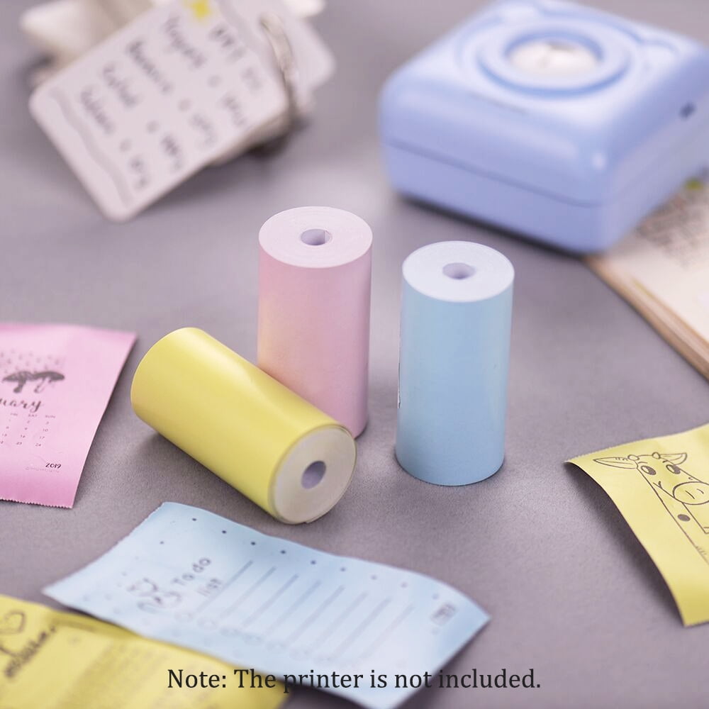 3 Rolls Entweg Colored Printer Paper,Color Thermal Paper Roll 5730mm Bill Receipt Photo Paper Clear Printing for PeriPage A6 Pocket for PAPERANG P1/P2 Mini Photo Printer 2.171.18in 3 Rolls Entweg Colored Printer Paper,Color Thermal Paper Roll 5730mm Bill Receipt Photo Paper Clear Printing for PeriPage A6 Pocket for PAPERANG P1/P2 Mini Photo Printer 2.171.18in