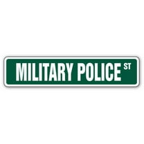 MILITARY POLICE Street Sign army MP air force guard | Indoor/Outdoor | 30" Wide