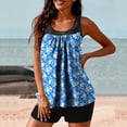 thumbnail image 5 of Mifsaly 2 Piece Swimsuit for Women Tankini Swimsuits Multi Color Floral Print Tankinis Top with Black Shorts Surfing Swimming Womens Swim Suits S, 5 of 5