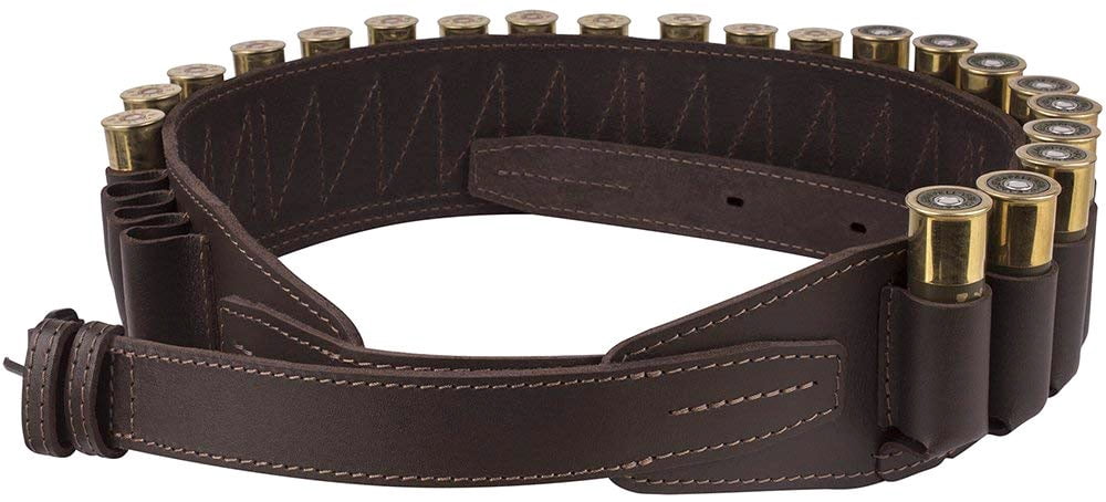 16 Cal and 20 Cal Clay Shooting Game Leather Cartridge Belt in 12 Cal Hunting 