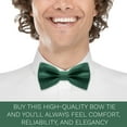 thumbnail image 5 of Satin Classic Pre-Tied Bow Tie Formal Solid Tuxedo, by Bow Tie House (Medium, Jade Green), 5 of 5