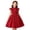V32-Red, variant on WhouRiu Girls Summer Sleeveless Dress Elegant Floral Embroidery A Line Pleated Dresses Kids Comfortable Party Gown,8 Years