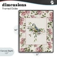 thumbnail image 4 of Stupell Industries Cottage Dainty Roses & Perched Bird Black Framed Giclee Art, 11 x 14, by Sally Swatland, 4 of 8