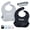 Gray, variant on ToeZee Silicone Baby Bib for Boys & Girls - Adjustable Waterproof Baby Bibs Makes Baby Feeding a Breeze - Our Stylish Bibs Are Easy to Clean - Includes a Handy Zippered Bag for Storage & Travel ...