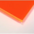 thumbnail image 3 of 1/8" (0.118") Orange Neon Fluorescent Acrylic Plexiglass Sheet 24"x12" Cast 3mm Thick Nominal Size AZM, 3 of 4