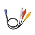 thumbnail image 3 of Cable de sonido y video Unidad principal de navegación Adaptador 3 Conector RCA 30 cm 6 pines para, 3 of 4