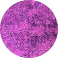 thumbnail image 1 of Ahgly Company Indoor Round Oriental Pink Industrial Area Rugs, 8' Round, 1 of 4