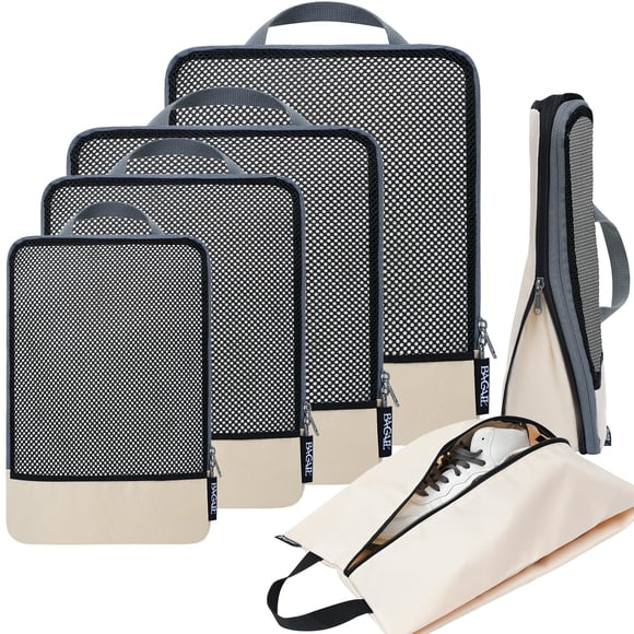Juego de 6 accesorios de viaje BAGAIL con cubos de compresión