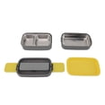thumbnail image 1 of Double Layer Lunch Box, 1400ml Stainless Steel Bento Box Leakproof Lunch Box Divided Food Meal Storage Containers Microwave Safe Food Container Breakfast Box For Office Picnic, 1 of 8