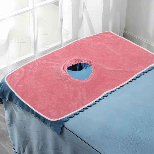 YSNOOWE Sábana De Masajes Rosa Con Agujero Para Multifuncional Y Resistente Para Terapeutas