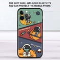 thumbnail image 1 of Funda bonita de astronauta estrella para Apple iPhone 11 13 12 14 Pro 7 XR X XS Max 8 6 6S Plus 5 5S SE 2020 13Pro, funda negra para teléfono, Capa 14 Tan Jianjun unisex, 1 of 2