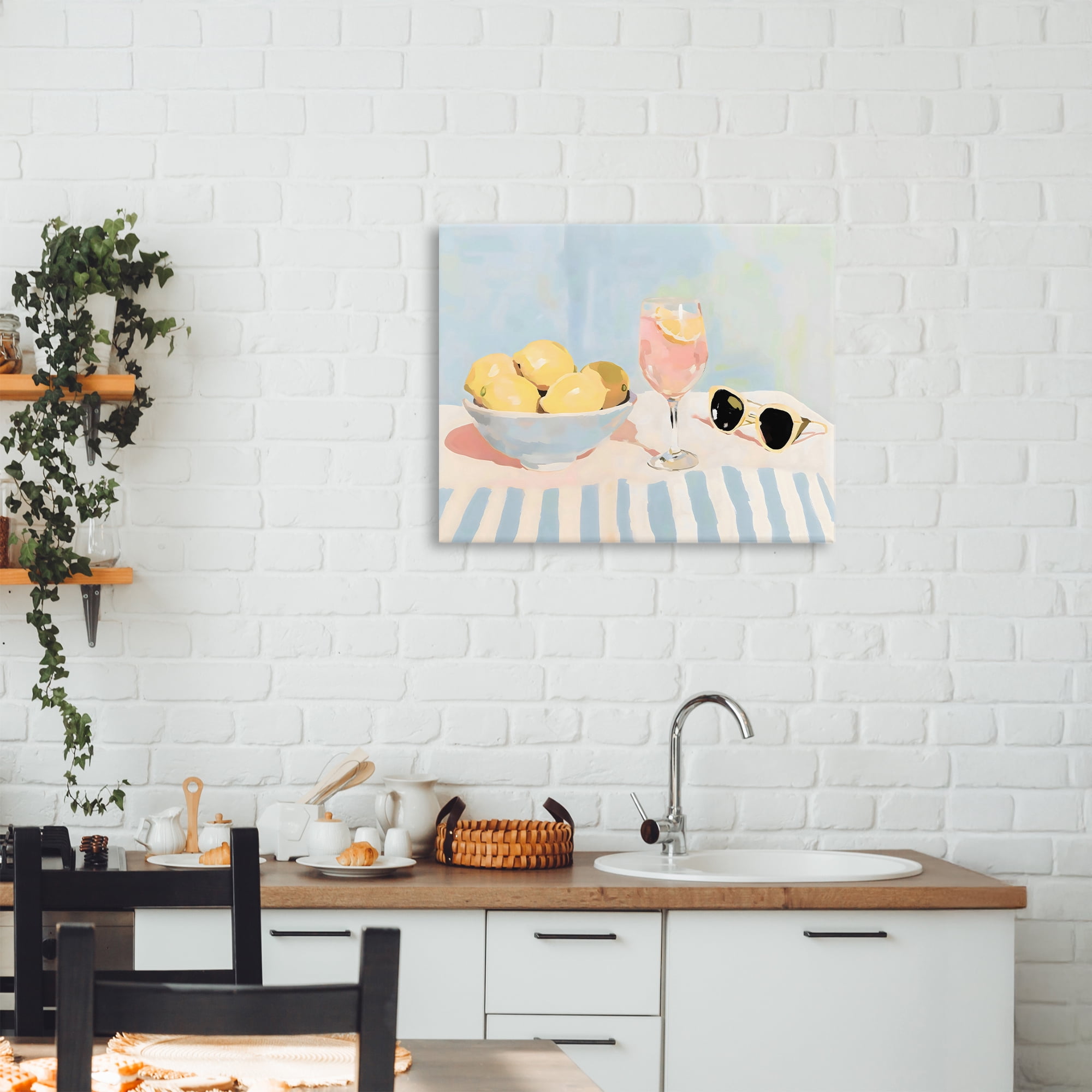 Stupell Industries Aperol & Summer Lemons Canvas Wall Art, design by Sisi and Seb