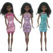 Set of 3 10.2" African American Dolls includes 3 Black Girl Dolls