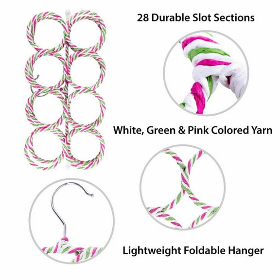 Hilingoto Clearance Scarf Hanger ~1Pcs Multiple Purpose Holder for Closet ~ Clutter Removing And Saving Hanger for Scarves Shawl Belts & Accessories ~ Scarf Hanger Random Color, 1*Scarf Rack