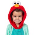 thumbnail image 5 of Sesame Street Toddler Kids' Union Suit Embroidered Hooded Footless Character Pajama Lounge Sleepwear - Elmo Abby Cadabby, 5 of 7