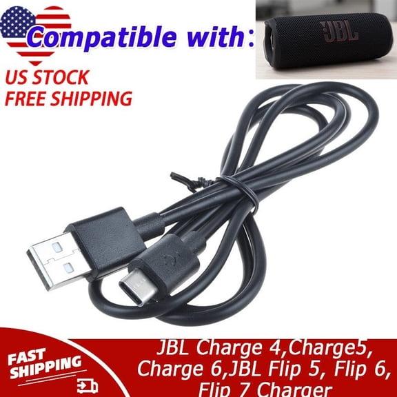 Fast Charger Compatible with JBL Charge 4,Charge5,Charge 6,JBL Flip 5, Flip 6, Flip 7