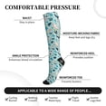 thumbnail image 2 of Pofeuu Sea Life Print Compression Socks for Women & Men Circulation - Best Support for Nurses,Running,Athletic,Sports, 2 of 7